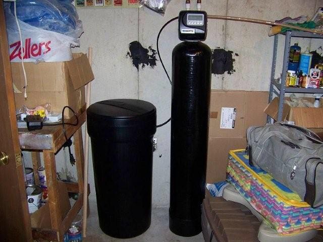 completed water softener installation